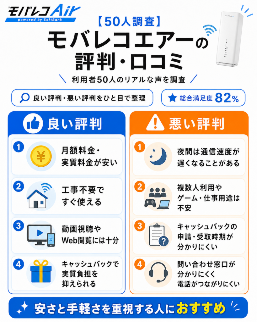 モバレコエアー評判良い評判悪い評判図解